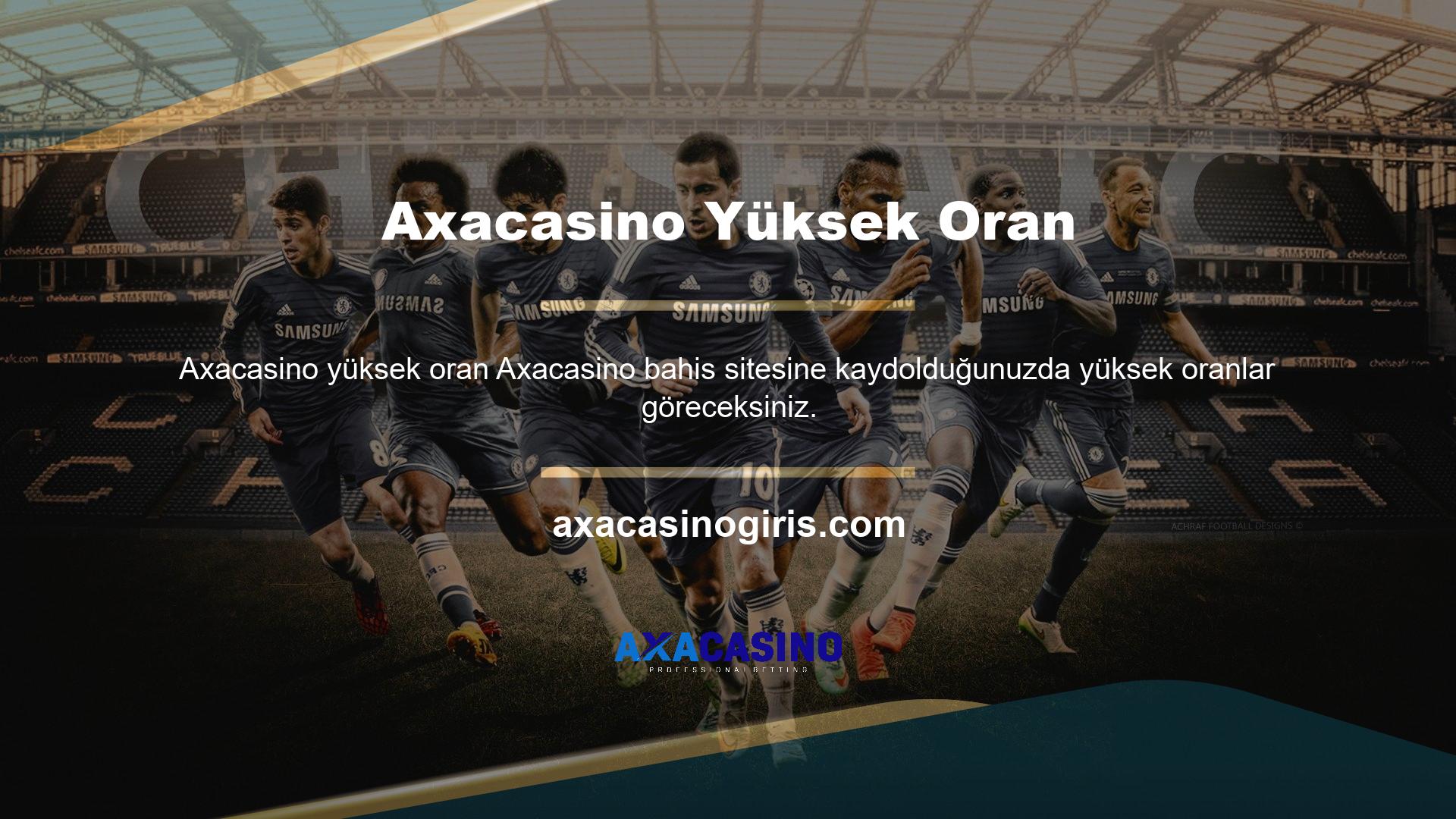 Axacasino bahis sitesinde kazanmak istediğiniz bahisler için çok para ödemeniz gerekecek